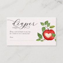Apple De Nuestro Ojo Cae Diaper Raffle Baby Shower
