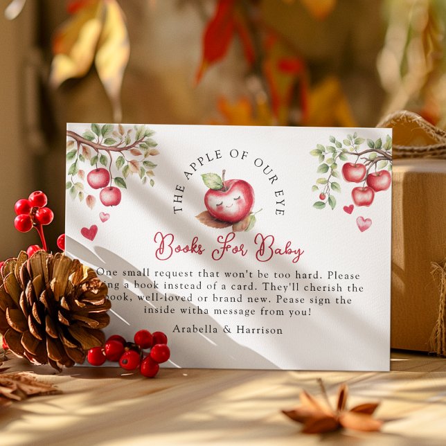 Tarjeta De Recepción Apple de nuestro ojo | Libros para Baby Shower (Subido por el creador)