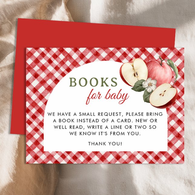 Tarjeta De Recepción Apple de nuestros Ojos Libros para Bebé (Books For Baby Card)