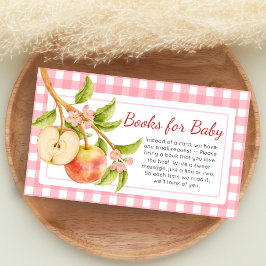 Tarjeta De Recepción Apple of Our Eye Gingham Baby Shower Book for Baby