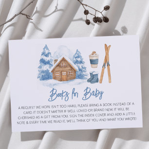 Tarjeta De Recepción Apres Ski Baby Shower Books para el bebé