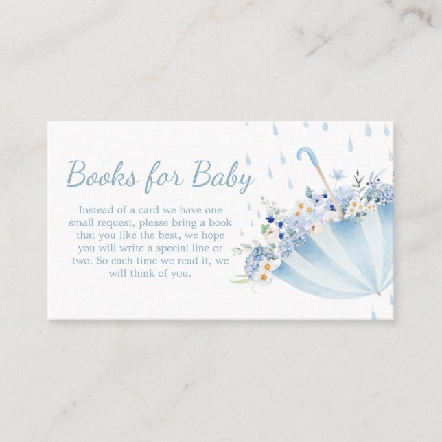 Tarjeta De Recepción April Shower Bring May Flowers Libros para bebé