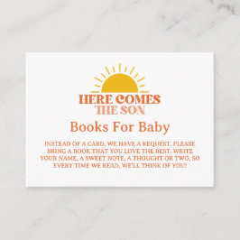 Tarjeta De Recepción Aquí Viene El Baby Shower Del Niño