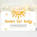 Tarjeta De Recepción Aquí Viene El Hijo De Los Libros De Baby Shower Pa<br><div class="desc">"Here Comes The Son" (Aquí viene el hijo) Los Baby Shower Books for Baby Card son una encantadora adición a la celebración de la ducha de bebé. Animar a los clientes a traer libros en lugar de tarjetas con este tema tan adorable y acogedor. El diseño presenta una estética soleada...</div>