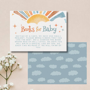 Tarjeta De Recepción Aquí viene el hijo Libros para Baby Shower
