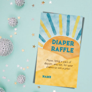 Tarjeta De Recepción Aquí viene el juego de Baby Shower Son Blue Rays S