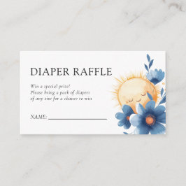 Tarjeta De Recepción Aquí viene el pañal Baby Shower de Son Raffle