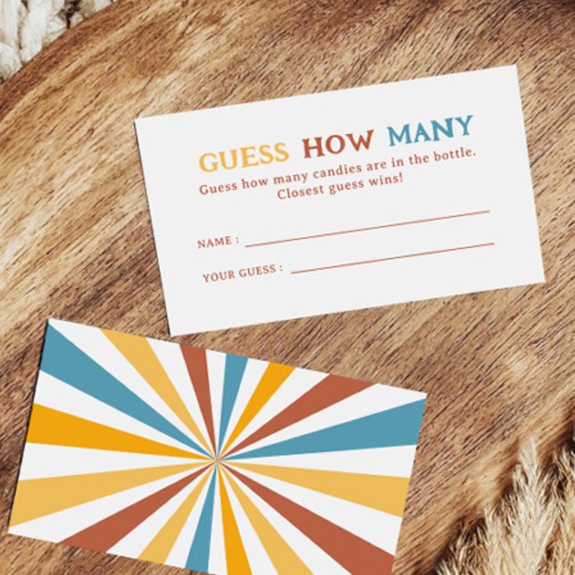 Tarjeta De Recepción Aquí Viene El Sol Del Hijo Adivina Cuántos (Subido por el creador)