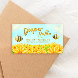 Tarjeta De Recepción Aquí viene el sol - Diaper Raffle