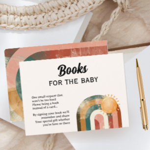 Tarjeta De Recepción Aquí vienen los libros arcoiris del hijo para el b