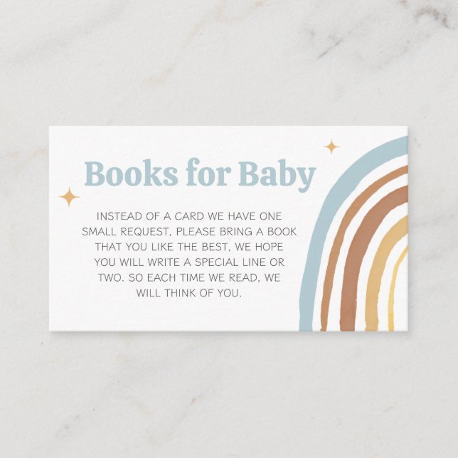 Tarjeta De Recepción Aquí vienen los libros Baby Shower del niño pequeñ (Anverso)