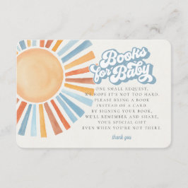 Tarjeta De Recepción Aquí vienen los Libros para Bebés Son Sunshine