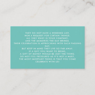 Tarjeta De Recepción Árbol de dinero/invitación de pozo de deseo Insert