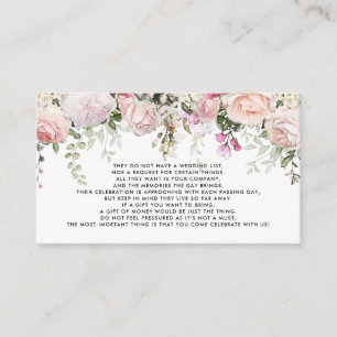 Tarjeta De Recepción Árbol de dinero/invitación de pozo de deseo Insert