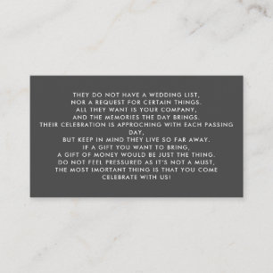 Tarjeta De Recepción Árbol de dinero/invitación de pozo de deseo Insert