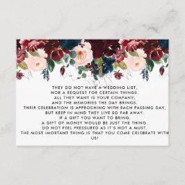 Tarjeta De Recepción Árbol de dinero/invitación de pozo de deseo Insert