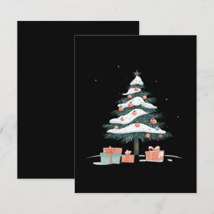 Tarjeta De Recepción árbol de Navidad