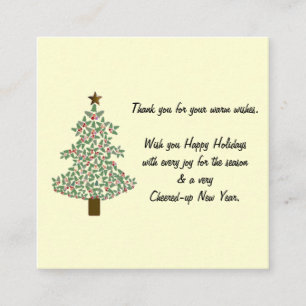 Tarjeta De Recepción Árbol de Navidad Ártico