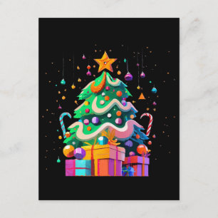 Tarjeta De Recepción Árbol de Navidad Mágico Resplandor