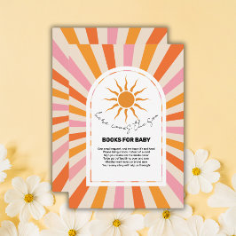 Tarjeta De Recepción Arch Retro Aquí Viene El Baby Shower Del Hijo