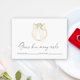Tarjeta De Recepción Arco de anillo Cuántas corchos juego de boda