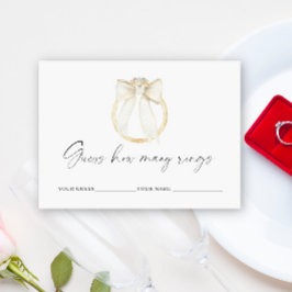 Tarjeta De Recepción Arco de anillo Cuántos anillos juego de boda