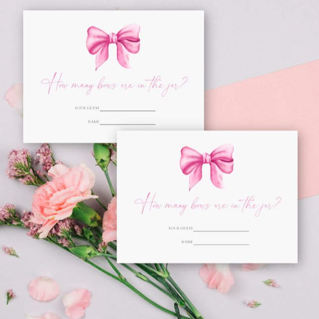 Tarjeta De Recepción Arco rosado - Adivina cuántas arcos de juego (Subido por el creador)