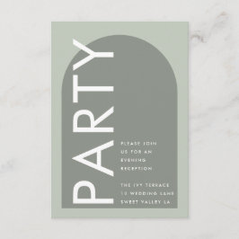 Tarjeta De Recepción Arco sabio moderno es un resumen del minimalismo j