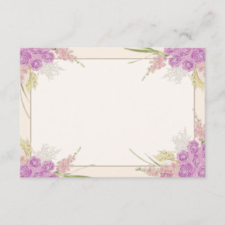 Tarjeta De Recepción Arco y ramo ombré de rosa polvorienta vintage
