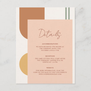 Tarjeta De Recepción Arcos Elegantes Coloridos Detalles de Boda Código 