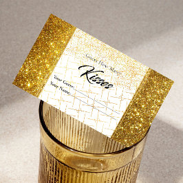 Tarjeta De Recepción Arena mágica espumosa: ¿Cuántos besos de novia?