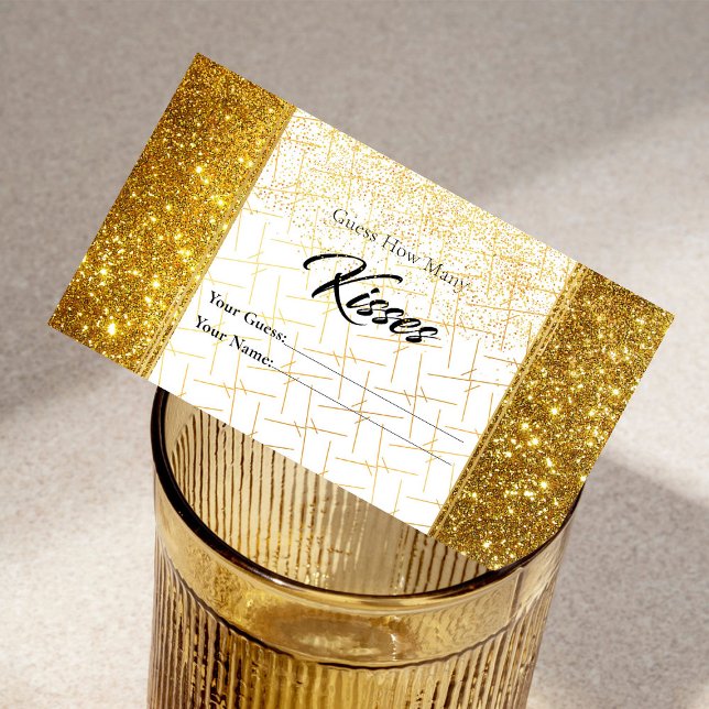 Tarjeta De Recepción Arena mágica espumosa: ¿Cuántos besos de novia? (Subido por el creador)