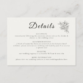Tarjeta De Recepción Art Deco Wedding Enclosure Card 