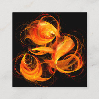 Tarjeta De Recepción Arte abstracto de bola de fuego