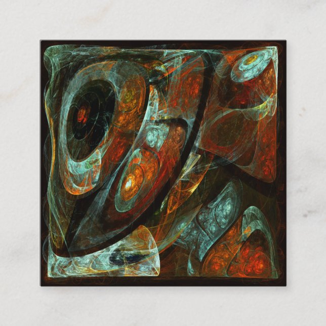 Tarjeta De Recepción Arte abstracto de división de tiempo (Anverso)