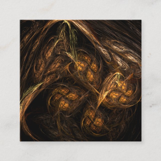 Tarjeta De Recepción Arte abstracto de la Madre Tierra (Anverso)