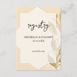 Tarjeta De Recepción Arte acuático del desierto mexicano artístico