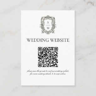 Tarjeta De Recepción Arte Barroco Antiguo Renacimiento Minimalista Fino