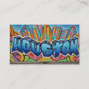 Tarjeta De Recepción Arte callejero de Houston