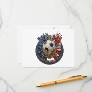 Tarjeta De Recepción Arte de fanático de fútbol de Estados Unidos | Ilu