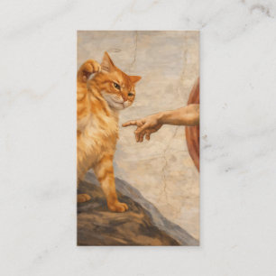 Tarjeta De Recepción Arte de meme de gato divertido Creación de Adán co