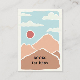 Tarjeta De Recepción Arte de montañas modernas retro Impresiones de lib