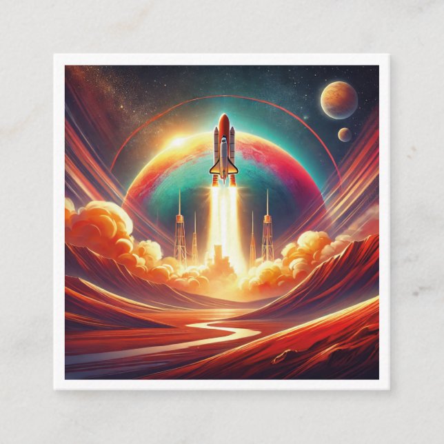 Tarjeta De Recepción arte surrealista (Anverso)