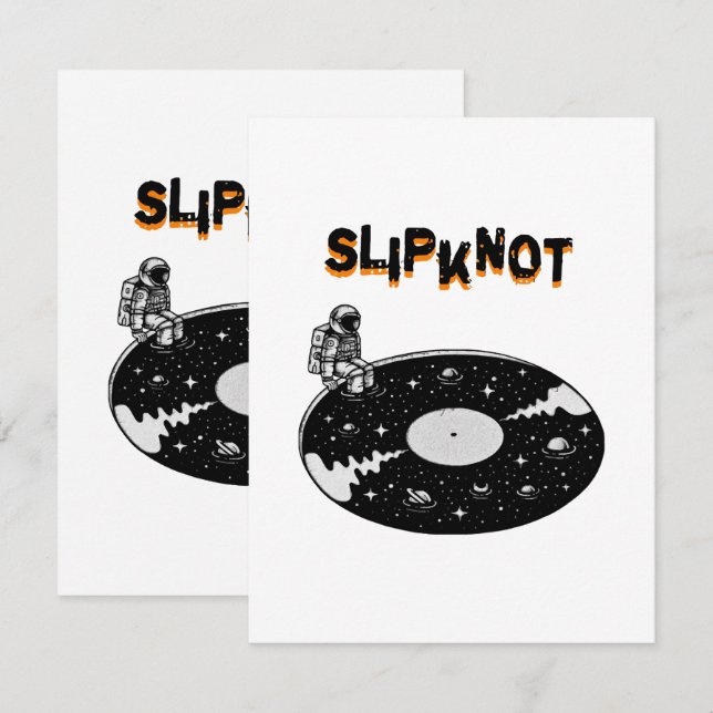 Tarjeta De Recepción arte visual de slipknot (Anverso / Reverso)