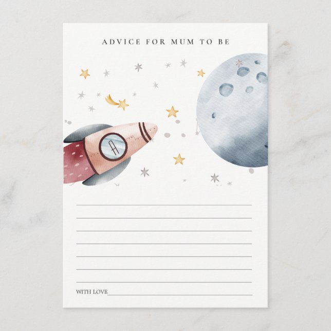 Tarjeta De Recepción Asesoramiento urgente en el espacio ultraterrestre (Anverso)