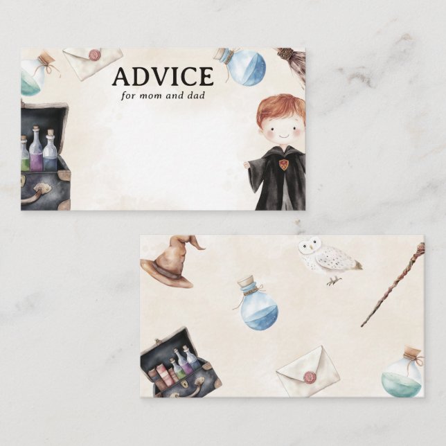 Tarjeta De Recepción Asistente para Baby Shower para mamá y papá (Anverso / Reverso)