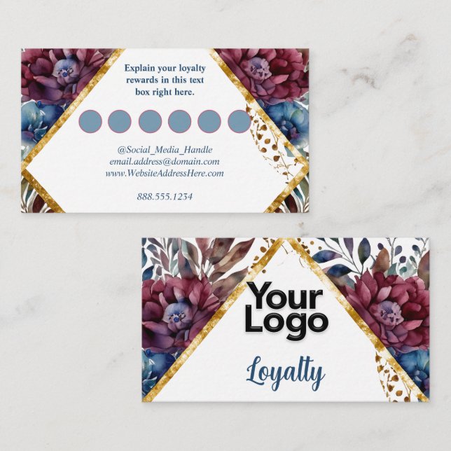 Tarjeta De Recepción Asombrosa sofisticación de Peony con los dedos de  (Anverso / Reverso)