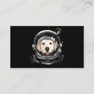 Tarjeta De Recepción Astronauta del espacio ultraterrestre Golden Retri