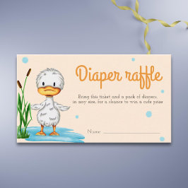 Tarjeta De Recepción Ataque neutro para la ducha de bebé rifa de pañale