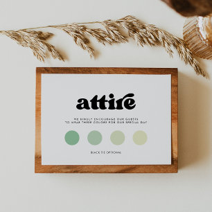 Tarjeta De Recepción Atuendo de boda negro y blanco retro elegante